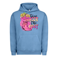 Pigment Pebble Blue give cancer the boot Urban Hoodie - FaDigitalArtStudio