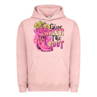 Pigment Salmon give cancer the boot Urban Hoodie - FaDigitalArtStudio
