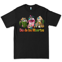 Black mexican día de los muertos coffee cups Premium Tee - FaDigitalArtStudio