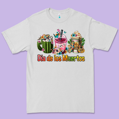 Mexican Día De Los Muertos Coffee Cups Premium Tee Designed By Fadigitalartstudio