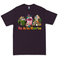 Plum mexican día de los muertos coffee cups Premium Tee - FaDigitalArtStudio