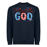 Navy one nation under god Heavyweight Sweatshirt - MaliasSmallBusiness
