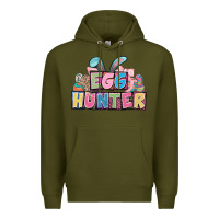 Army Green Egg hunter plate letters Easter Day Premium Hoodie - HowdyJamesFarm