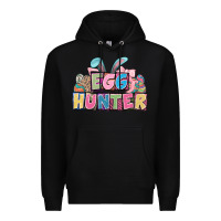Black Egg hunter plate letters Easter Day Premium Hoodie - HowdyJamesFarm