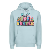 Blue Mist Egg hunter plate letters Easter Day Premium Hoodie - HowdyJamesFarm