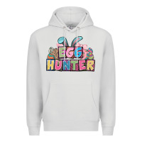 Dove Grey Egg hunter plate letters Easter Day Premium Hoodie - HowdyJamesFarm