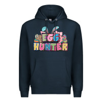 Navy Egg hunter plate letters Easter Day Premium Hoodie - HowdyJamesFarm