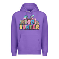 Purple Egg hunter plate letters Easter Day Premium Hoodie - HowdyJamesFarm