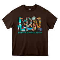 Chocolate Brown lpn Heavy Core Tee - CowhideDigitalArt
