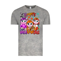Cloud Rock Happy Hallothanksmas unicorns Vintage Tee - NancyCooperArtShop