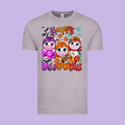 Happy Hallothanksmas Unicorns Vintage Tee Designed By Nancycooperartshop