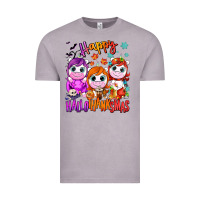 Vintage Zinc Happy Hallothanksmas unicorns Vintage Tee - NancyCooperArtShop