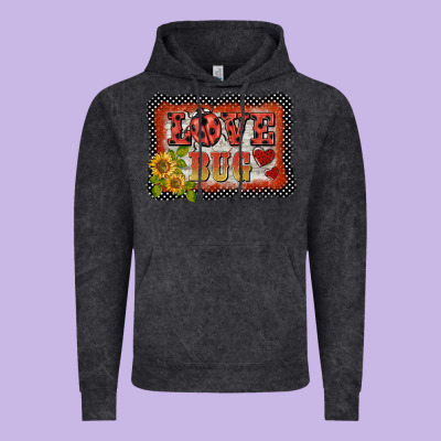 Ladybug  Love Bug Backround Vintage Hoodie Designed By Barkaloodesign