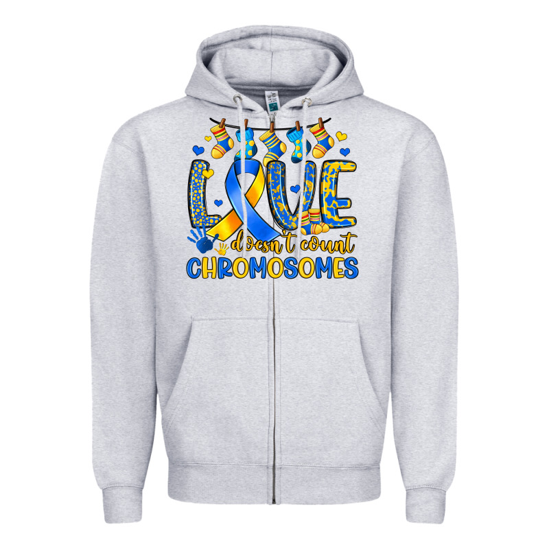 Love Doesn T Count Chromosomes Zipper Hoodie by Artiststas | Teevron