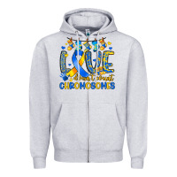 Heather Grey love doesn t count chromosomes Zipper Hoodie - Artiststas