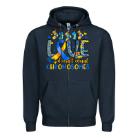 Navy love doesn t count chromosomes Zipper Hoodie - Artiststas