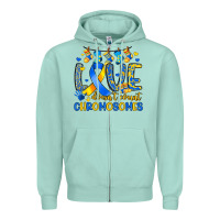Seafoam love doesn t count chromosomes Zipper Hoodie - Artiststas