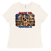 Bone Made in America 4th of july Ladies Tee - CowGirlArtShop