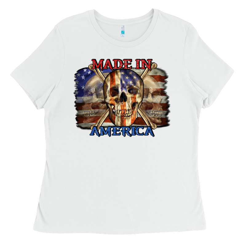 Made In America 4th Of July Ladies Tee by CowGirlArtShop | Teevron