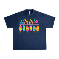 Navy hello summer popsicles Urban Heavy Tee - Jasminsmagicworld