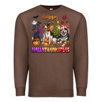 Chestnut happy hallothanksmas dogs Premium Sweatshirt - texasbilliewilder