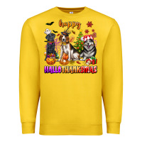 Lemon happy hallothanksmas dogs Premium Sweatshirt - texasbilliewilder