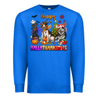 True Royal happy hallothanksmas dogs Premium Sweatshirt - texasbilliewilder