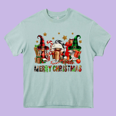 Merry Christmas Buffalo Gnomies Heavy Core Tee Designed By Fadigitalartstudio