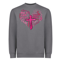 Storm jesus is love heart cross valentines day Heavyweight Sweatshirt - MaliasSmallBusiness