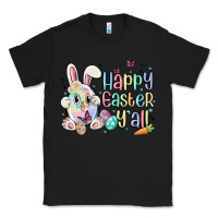Black happy easter y'all Classic Tee - MaliasSmallBusiness