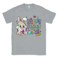 Heather Grey happy easter y'all Classic Tee - MaliasSmallBusiness