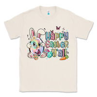 Natural happy easter y'all Classic Tee - MaliasSmallBusiness