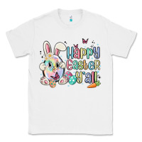 White happy easter y'all Classic Tee - MaliasSmallBusiness