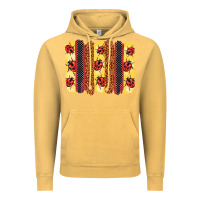 Vintage Mustard ladybug  brushstrokes Vintage Hoodie - BarkalooDesign
