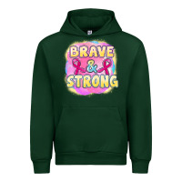 Forest Green brave and strong cancer Urban Hoodie - FaDigitalArtStudio