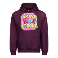 Mauve Wine brave and strong cancer Urban Hoodie - FaDigitalArtStudio