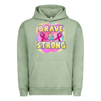 Pigment Oil Green brave and strong cancer Urban Hoodie - FaDigitalArtStudio