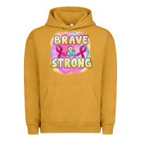 Pigment Peanut Butter brave and strong cancer Urban Hoodie - FaDigitalArtStudio
