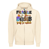 Sandshell fragile like a bomb ready to explode Zipper Hoodie - Artiststas
