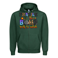 Sports Green fragile like a bomb ready to explode Zipper Hoodie - Artiststas