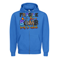 True Royal fragile like a bomb ready to explode Zipper Hoodie - Artiststas