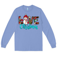 Colony Blue love christmas snowman Long Sleeve Tee - JahusDesignShop