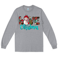 Heather Grey love christmas snowman Long Sleeve Tee - JahusDesignShop