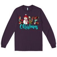 Plum love christmas snowman Long Sleeve Tee - JahusDesignShop