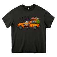 Asphalt happy halloween truck Heavy Core Tee - CowhideDigitalArt