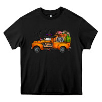 Black happy halloween truck Heavy Core Tee - CowhideDigitalArt