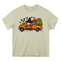 Mossy happy halloween truck Heavy Core Tee - CowhideDigitalArt