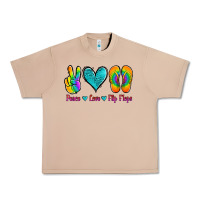 Burro peace love flips flops Urban Heavy Tee - Jasminsmagicworld