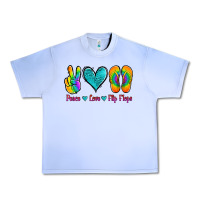 Grape Ice peace love flips flops Urban Heavy Tee - Jasminsmagicworld