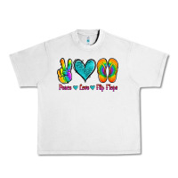 Lunar Rock peace love flips flops Urban Heavy Tee - Jasminsmagicworld
